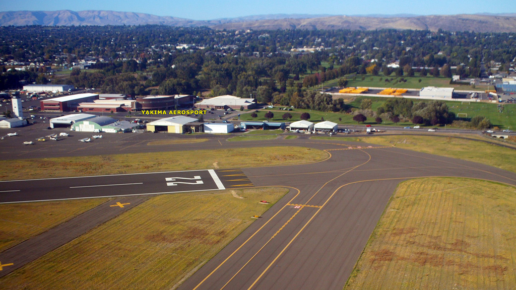 Yakima Aerosport hangar on West Washington Avenue